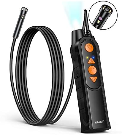 Dual Lens Endoscope with Light, 5.0mm Slim Snake Inspection Camera