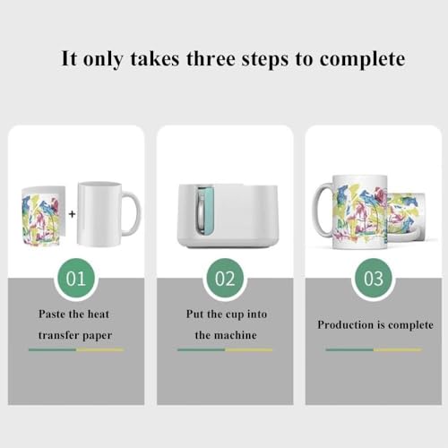 Prensa Térmica Automática para Tazas, Rotación Completa miniatura 3
