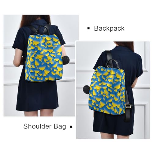 Sac à dos motif cœurs dégradés en polyester sergé résistant et confortable