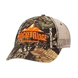 Wicked Ridge Mesh Hat, Mossy Oak Camo - Classic Logo - Adjustable Trucker Fit with Snapback Closure - Designed for Men & Women