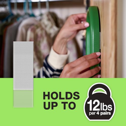 Image of FrogTape reMOVEables Clear Picture Hanging Strips, Medium, 12 Pairs, 12lbs per 4 Pairs, Damage-Free Removeable Adhesive Wall Strips Picture Hangers for Mounting Frames, Canvas, Home Decor (24 Pieces)