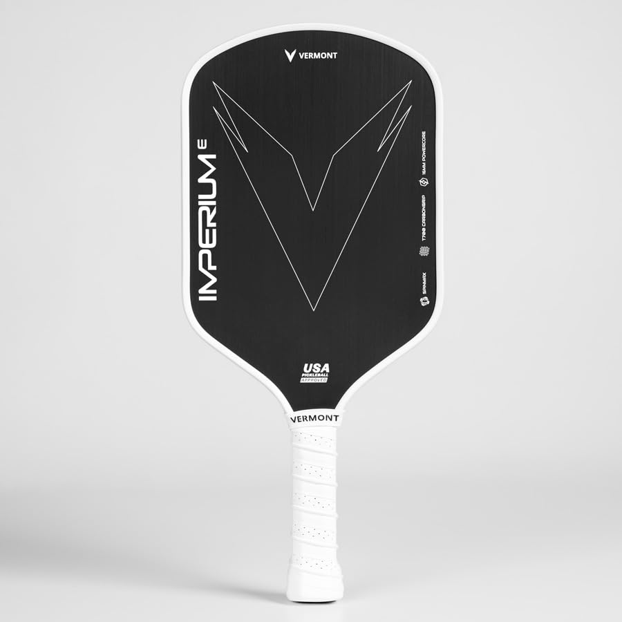 Pagaie de pickleball en fibre de carbone Vermont Imperium-E avec housse