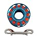 AKONA 30M Aluminum Spool with Double-Ended Stainless-Steel Clip for Scuba Diving