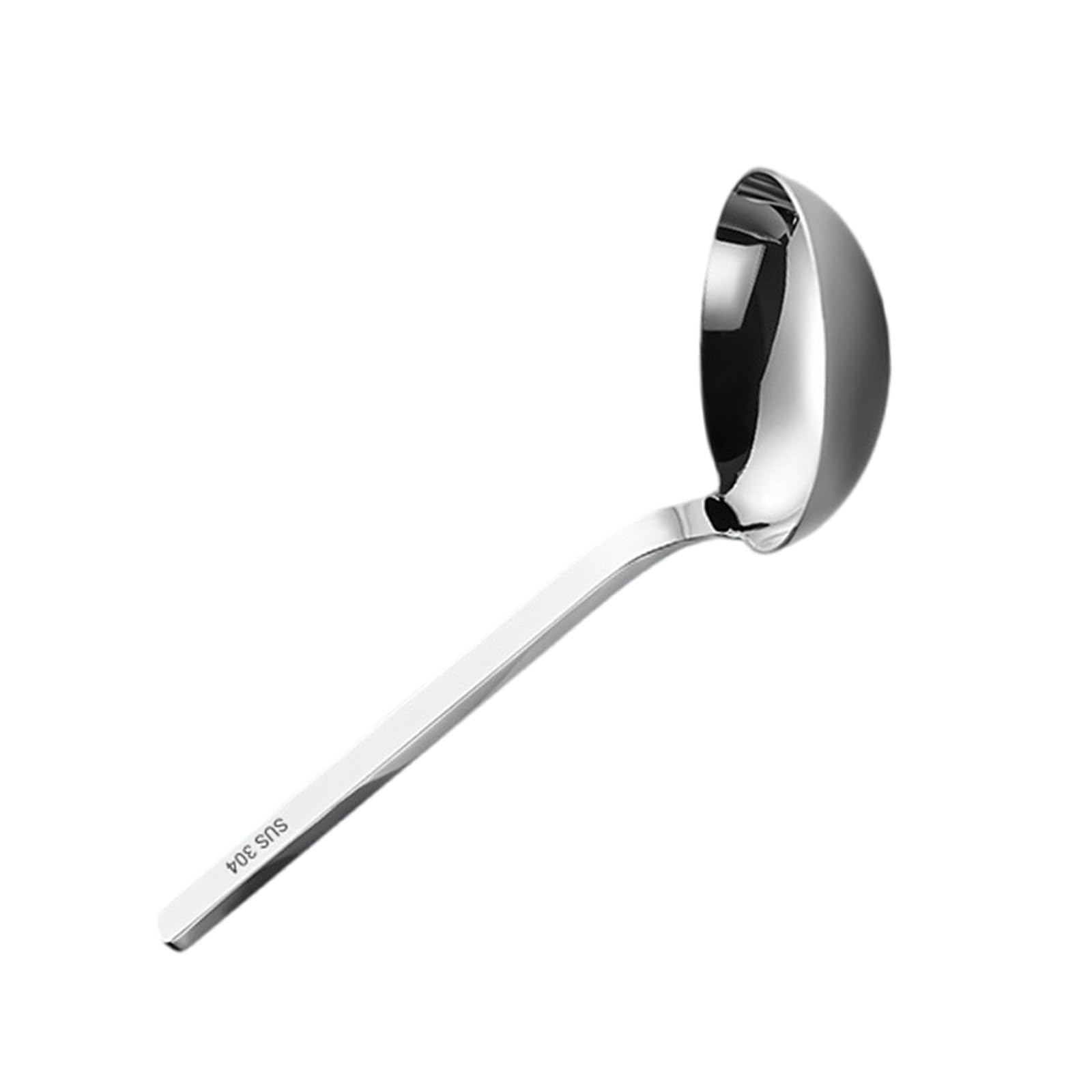HGENAHGTF Ergonomic Short Handle Ladle Multipurpose Stainless Steel Soup Stable Spoon for Multifunctional Kitchen Use Multipurpose