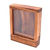 TOLLER HOLZTRESOR: Diese Schatzkiste aus dunklem Samena-Holz garantiert einen interessanten Rätselspaß für Jugendliche und Erwachsene.