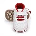xioqen Infant Toddler Baby Boys Girls Shoes Unisex Non-Slip Breathable Rubber Sole Crib First Walking Fashion Soft Sneakers (02/Red, US Footwear Size System, Infant, Age Range, Medium, 3-6 Months)