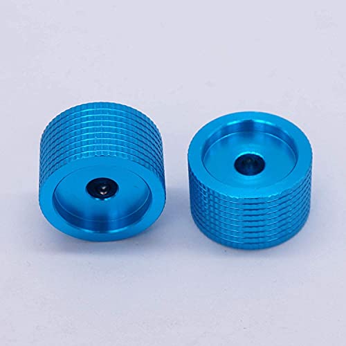 Boutons de potentiomètre de commande rotative INFRI bleus pour arbre de 6 mm - 8