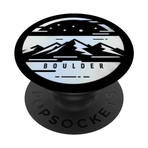 Boulder Colorado Mountain Design Boulder CO PopSockets Swappable PopGrip