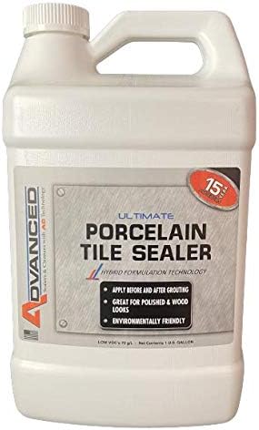 Advanced Ultimate Porcelain Tile Sealer with Hybrid Formulation Technology - VOC Compliant Fast Curing Sealer for All Porcelain Tiles (Gallon)