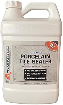 Advanced Ultimate Porcelain Tile Sealer with Hybrid Formulation Technology - VOC Compliant Fast Curing Sealer for All Porcelain Tiles Gallon