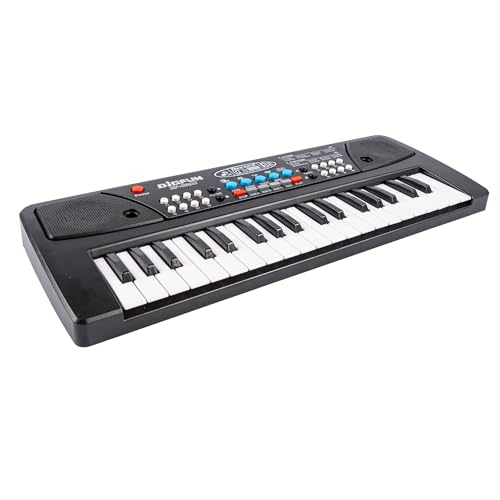 Image of 37-Key Kids Keyboard Piano with Microphone, Portable Electronic Musical Keyboard, Record & Playback, Battery /USB Powered Toy for Children
