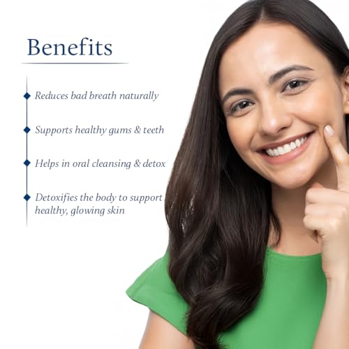 Image of Blue Nectar Cardamom Mint Oil Pulling for Mouth | Ayurvedic Mouth Freshener & Mouthwash | Natural Pulling Oil for Cool Fresh Breath & Daily Oral Care (9 Herbs, 200ml)