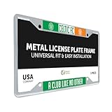 Desert Cactus Celtic FC License Plate Frame Scottish Bhoys Celts Football Soccer Car Tag Holder for Front or Back of Car Officially Licensed Metal (Frame - Design D)
