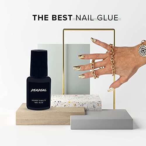 Deadgal Professional Nail Glue For Acrylic Nails, Superior Hold Long Lasting Nail Adhesive, For Press On, Acrylic, Gel, Nail Tips And Artificial Nails, 7G #TOP5