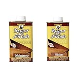Howard RF5008 Mahogany & RF4008 Walnut Restor-A-Finish Wood Refinishers, 8 Fluid Ounces Each