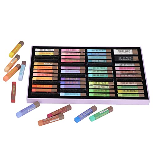 Tbest Ding Media,50pcs Oil Pastels Vivid Colors Glossy Orm S Reble DIY Interesting Decorative Art Plieor Iti