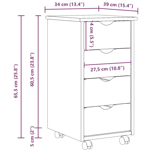 Mueble auxiliar marrón para ganar espacio de almacenamiento 3