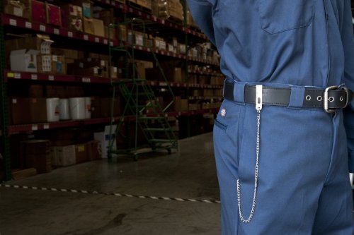 KEY-BAK Corrente de bolso com clipe de cinto acessório com anel dividido de 2,86 cm, corrente de 48,