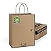 8 X 4.5 X 10.5 Brown Kraft Paper Gift Bags Bulk with Handles [100Pc]. Ideal for Shopping, Packaging, Retail, Party, Craft, Gifts, Wedding, Recycled, Business, Goody and Merchandise Bag