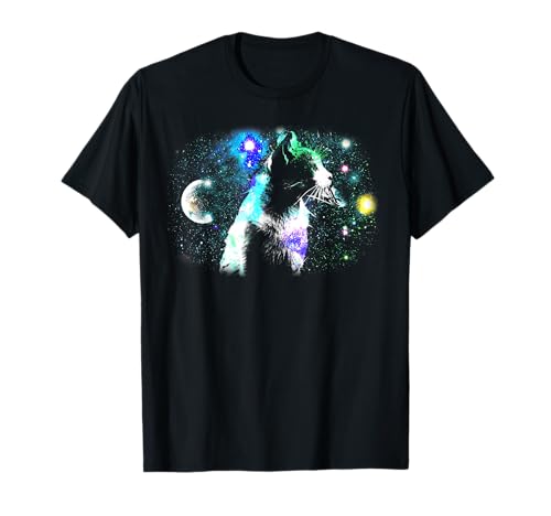 Cosmic Cats Funny Outer Space Tee Galaxy Kitty Kittens T-Shirt