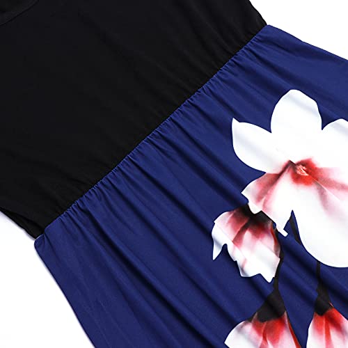 Image of Lacavocor Womens Summer Maxi Dress Tank Top Sleeveless Long Dresses