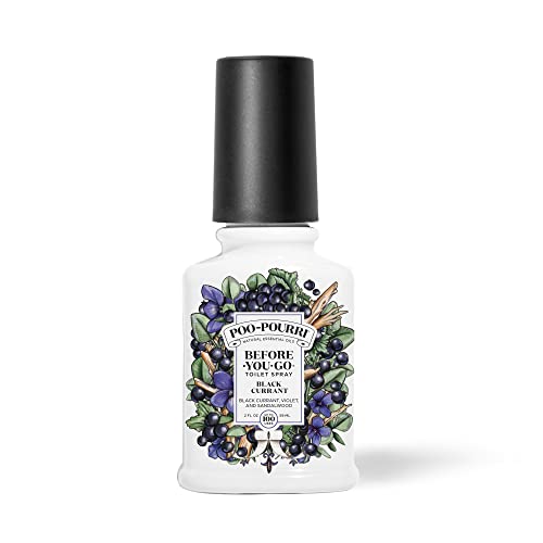 Poo-Pourri Before-You-Go Toilet Spray, Black Currant, 2 Fl Oz - Black Currant, Violet and Sandalwood