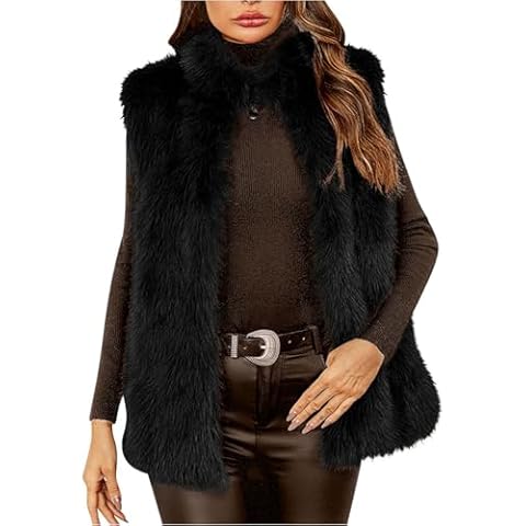 Gilet Court Femme Fausse Fourrure AEGJEGVD Cover