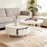 ❥La silhouette élégante et minimaliste de la table basse blanche s'intègre parfaitement aux styles d'intérieur modernes minimalistes, nordiques et luxueux, rehaussant l'esthétique générale de n'importe quel espace. Elle convient aux salons, chambres à coucher, balcons, patios, bureaux, espaces d'accueil, halls d'hôtel, etc.