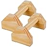 1 Pair Wooden Push-up Bars, Pushup Stands, Push up Bracket, Push-Up Frame with Ergonomic Handle, Non-slip Base Home Workout Equipment, Push up Bracket Board Parallettes for Indoor Fitness Training