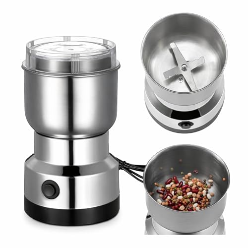 Image of Stainless Steel Multifunctional Grinder Smash Machine Coffee Beans Electric Grinder and Coffee Maker Household Electric Mixer Grinder
