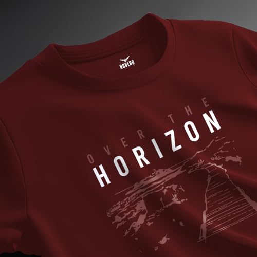 Image of Nobero Men's Regular Graphic Printed T-Shirt for Men | Soft Cotton | Classic Fit | Printed Casual Tshirt for Men