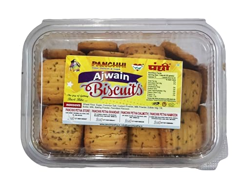Image of Panchhi Ajwain Biscuits 345 Gram Buttery and Crispy Biscuits Made with Refined Wheat Flour Pure Butter and Milk Solids Delicious Snack with Flavorful Carom Seeds (6 Month Shelf Life)
