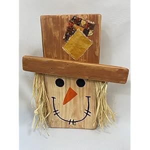 Rustic Wood Scarecrow, Thanksgiving Decor for Mantel, Fall Shelf Sitter, Harvest Decor, Autumn Decor, Primitive Fall Gift for Friend Rustic Wood Scarecrow Thanksgiving Decor for Mantel Fall Shelf Sitter Harvest Decor Autumn Decor Primitive Fall Gift for Friend