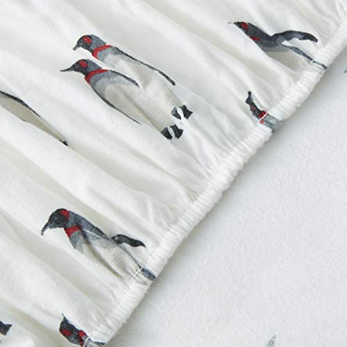Image of Eddie Bauer - Flannel Sheets Twin Size, Anti-Pilling & Wrinkle Resistant Cotton, Touchably Soft for All-Season Comfort - Bed Sheets with Matching Pillowcases & Fitted Sheet (Rookeries Grey)