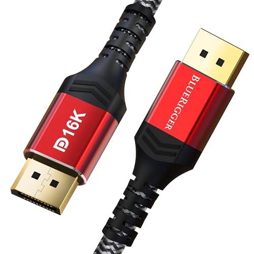 Cable DisplayPort 2.1 con ancho de banda de 54 Gbps y soporte HDR10+ para fluidez de 240Hz en 4K