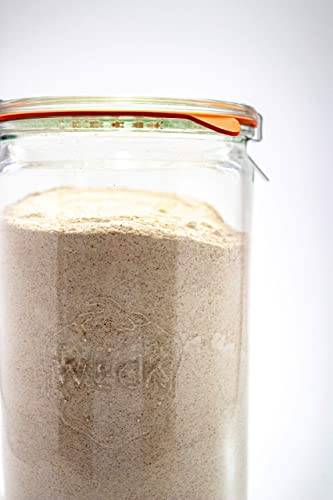 Weck Canning Jars - Weck Jars Made Of Transparent Glass - Eco-Friendly Canning Jar - Storage For Food With Air Tight Seal And Lid - 1.5 Liter Tall Jars Set - Set Of 2 Jars With Lids #TOP2