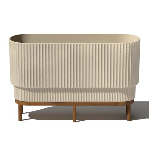 Image of Veradek Demi Series Raised Long Planter - Wide Planter with Stand