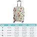 Meaudiwes Fashion Luggage Cover Washable Suitcase Protector Travel Suitcase Covers Fits 26-28 Inch Luggage Flowers Floral Baggage Covers (L)