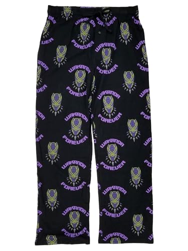 Marvel Men's Black Panther Wakanda Forever AOP Sleep Pajama Pants2