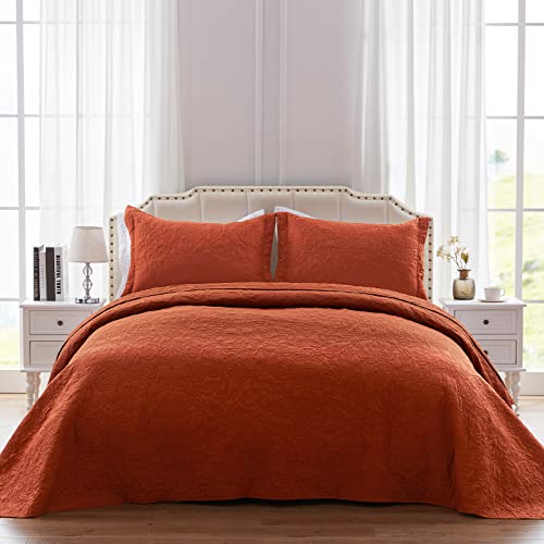 Sunstyle Home Twin Size Quilt - Lightweight Summer Umber Quilt Set Twin - Down-Alternative Quilt - Soft Bedspread Coverlet Bedding Set For All Season 2 Pieces(1 Quilt, 1 Pillow Sham) #TOP1