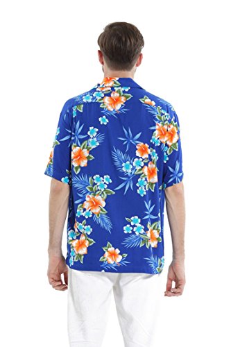 Couple Matching Hawaiian Luau Aloha Shirt Maxi Tank Dress in Hibiscus3