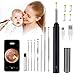 Hendoct Ear Wax Removal, Ear Cleaner Kit, Ear Wax Removal Tool with Camera, with 1080P HD Wireless Ear Otoscope with 6 LED Lights, for Adult, Kids and Pets, for iPhone, iPad, Android Smart Phone