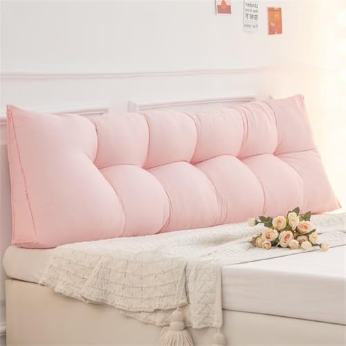 Wyazziv 三角 背もたれ ヘッドボード 背もたれ200*50*15cm 三角ベッド ロン多用途取り外し可能 洗える 自宅用 読書用 (ピーチピンク,0.9/1 m(長さ100*高さ50*厚さ15cm)です。)