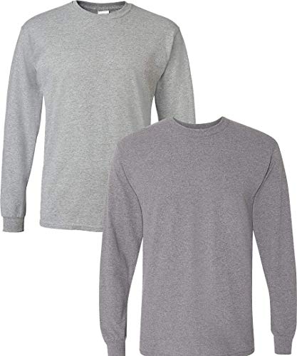 Image of Gildan Adult DryBlend Long Sleeve T-Shirt, Style G8400, 2-Pack