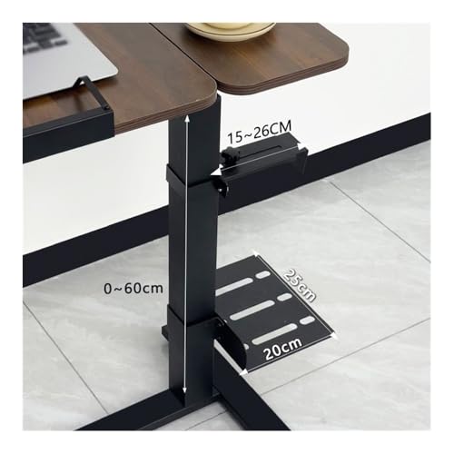 Soporte colgante para torre de PC bajo el escritorio - Soporte metálico negro de acero al carbono, resistente, para torres de CPU en escritorios ajustables y móviles miniatura 6
