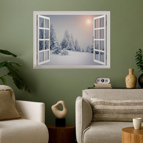 wall26 Removable Wall Sticker Wall Mural Pine Trees Covered by