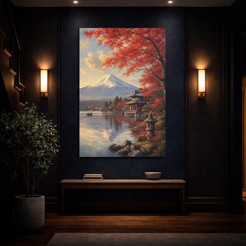 Tableau côtier déco salon moderne avec toile verticale 60x90 - 4