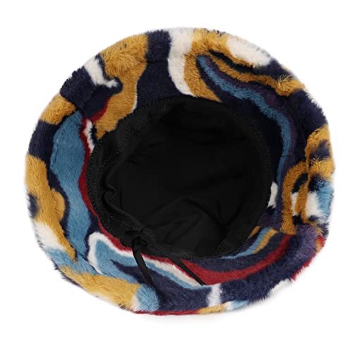 Umeepar Winter Faux Fur Fuzzy Bucket Hat Fluffy Warm Hat For Women Men thumb #2