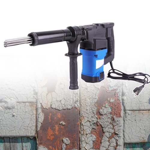 Scrostatore Elettrico Ad Aghi Scaldatore ad alta potenza, portatile, 1100 W, di qualità industriale, per la rimozione di ruggine, scorie e vernice