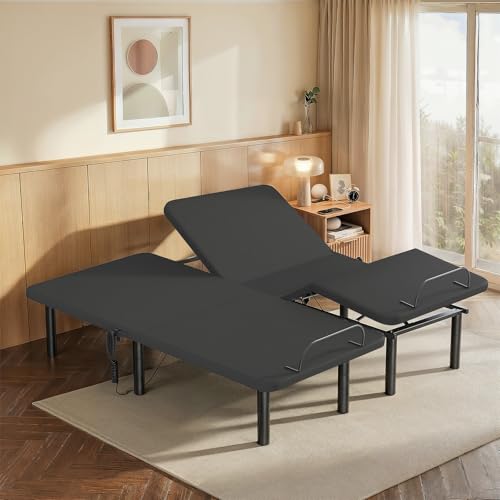 AMADA HOMEFURNISHING Split King Adjustable Frame
